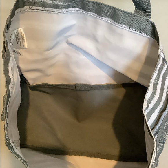 Thirty One All In Organizer Mini Tote in Grey Brush Strokes - Gently Used - Picture 3 of 3